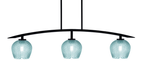 Kurve Three Light Island Pendant in Matte Black (200|3736-MB-4605)
