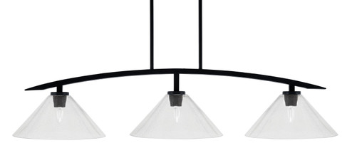 Kurve Three Light Island Pendant in Matte Black (200|3736-MB-306)