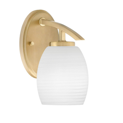 Kurve One Light Wall Sconce in New Age Brass (200|3720-NAB-615) Kurve One Light Wall Sconce in New Age Brass (200|3720-NAB-615)