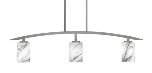 Kurve Three Light Billiard/Island in Graphite (200|3736-GP-3009)
