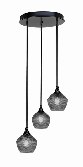 Empire Three Light Pendalier in Matte Black (200|2143-MB-4622)