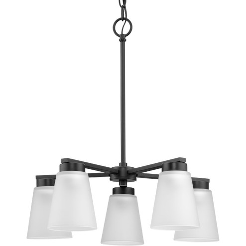 Tanner Five Light Chandelier in Matte Black (54|P400401-31M)