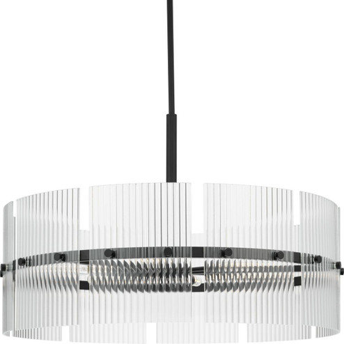 Seville Six Light Chandelier in Matte Black (54|P400389-31M)