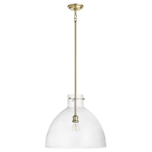 One Light Pendant in Aged Brass (19|8932-80)