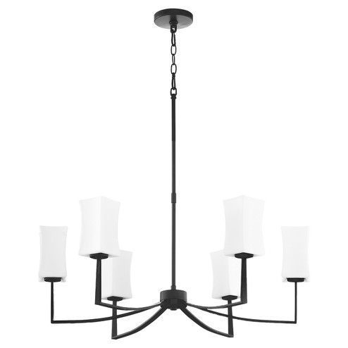 Ayala Eight Light Chandelier in Matte Black (19|681-8-59)