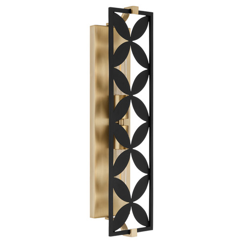 Mariposa Two Light Vanity in Matte Black w/Aged Brass (19|583-2-5980)