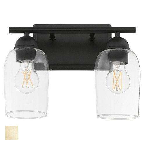 Wallinger Two Light Vanity in Aged Brass (19|5112-2-80)