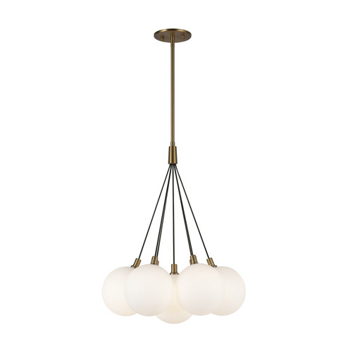 Bolla LED Chandelier in Brushed Gold/Opal Glass (347|CH3117-BG/OP)