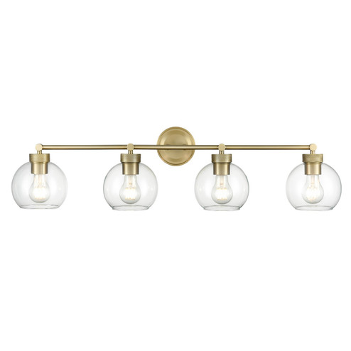 Jonatan Four Light Vanity in Vintage Brass (59|99104-VB)