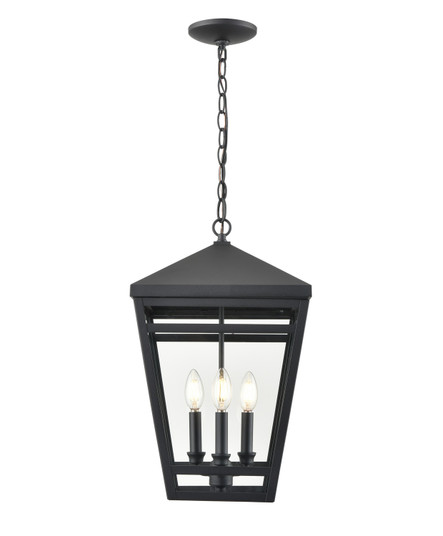 Seager Three Light Outdoor Lantern in Textured Black (59|82105-TBK)