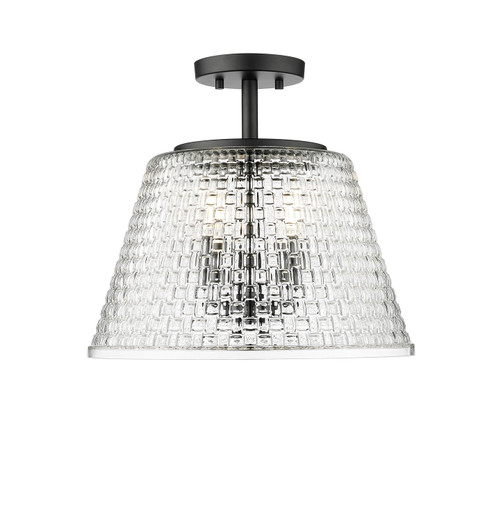 Saben Three Light Semi-Flush Mount in Matte Black (59|22100-MB)