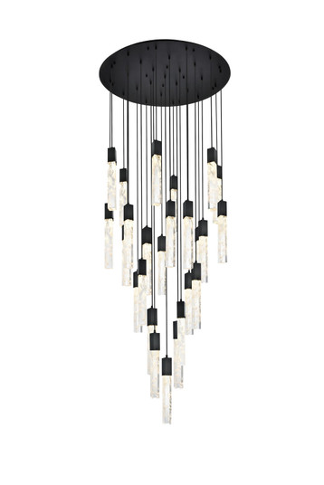 Aurora 25 Light Chandelier in Black (173|2089G42BK)
