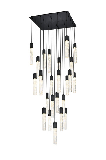 Aurora 25 Light Chandelier in Black (173|2088G36BK)
