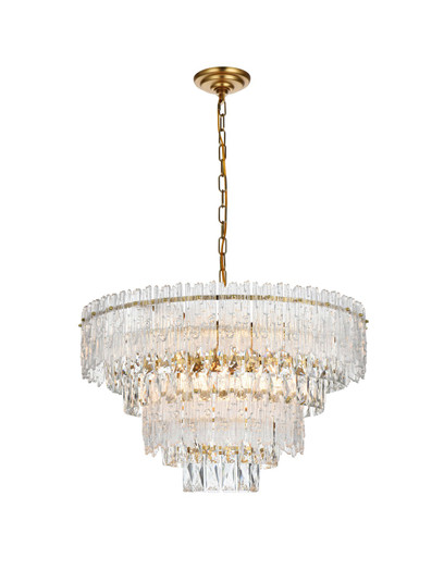 Emilia Eight Light Chandelier in Satin Gold and Clear (173|1780D25SG)