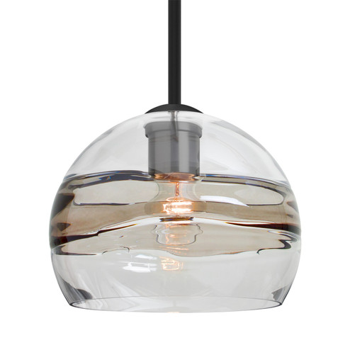 Besa Spirit 8 Stem Pendant One Light Pendant in Black (74|1TT-SPIR8SC-BK)