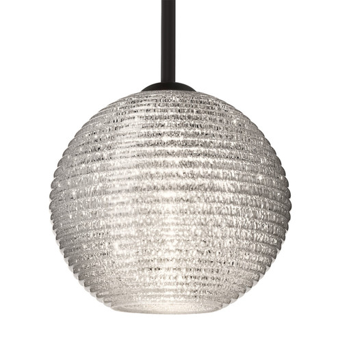 Besa Kristall 8 Pendant One Light Pendant in Black (74|1TT-4616GL-BK)
