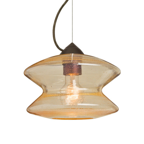 Besa Zen Cable Pendant One Light Pendant in Bronze (74|1KX-ZENGD-BR)