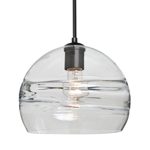 Besa Spirit 10 Pendant One Light Pendant in Black (74|1JT-SPIR10CL-BK)