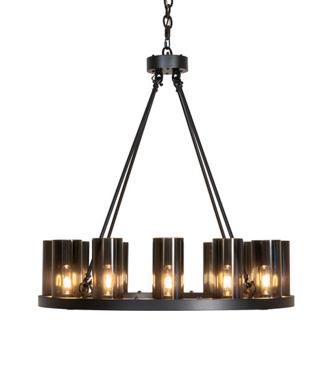 Loxley 12 Light Chandelier in Textured Black (57|278366)