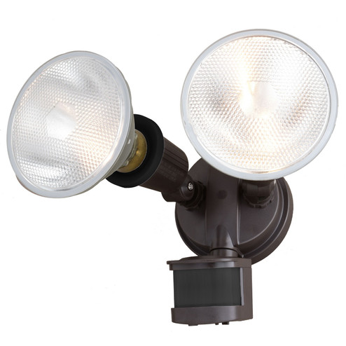 Outdoor Security Two Light Outdoor Motion Sensor Security Flood Light in Bronze (63|T0693)
