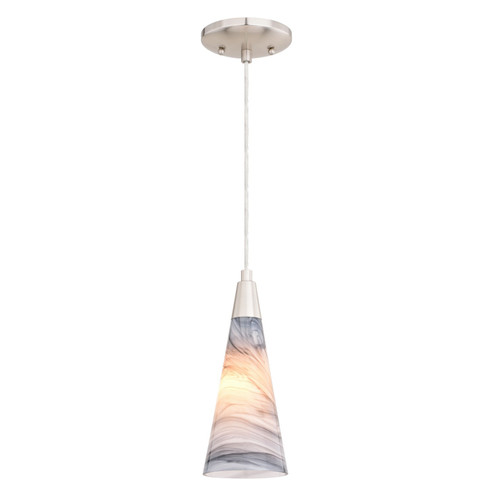 Milano One Light Mini Pendant in Satin Nickel (63|P0410)