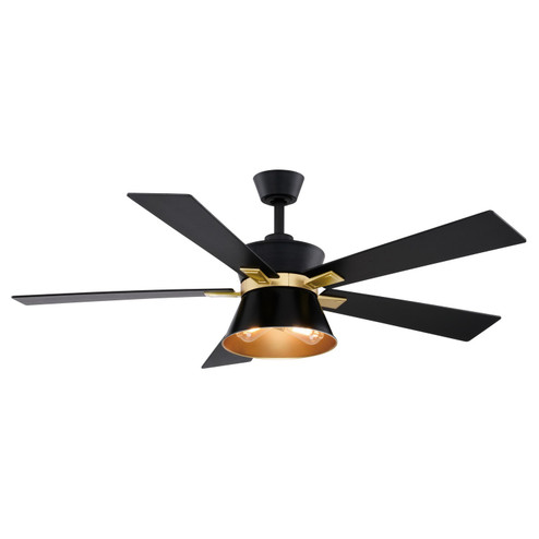 Scottsdale 52''Ceiling Fan in Black and Gold (63|F0126)
