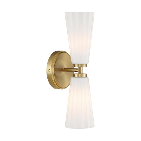 Two Light Wall Sconce in Natural Brass (446|M90109NB)