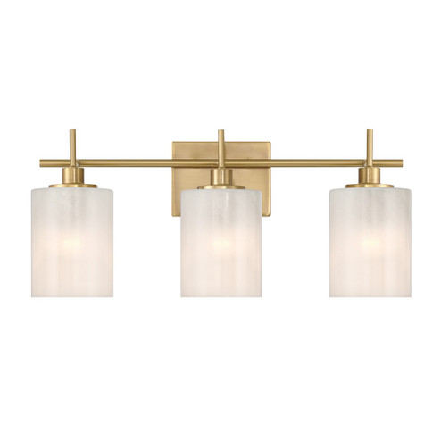 Three Light Bathroom Vanity in Natural Brass (446|M80084NB)