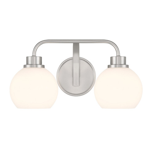 Two Light Bathroom Vanity in Brushed Nickel (446|M80080BN)