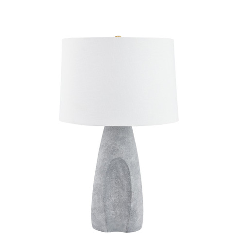 Hackensack One Light Table Lamp in Aged Brass/Ceramic Stonewash (70|L7729-AGB/CSH)