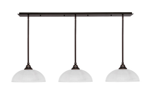 Stem Three Light Linear Pendalier in Dark Granite (200|48-DG-540)