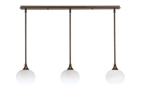 Stem Three Light Linear Pendalier in Bronze (200|36-BRZ-212) Stem Three Light Linear Pendalier in Bronze (200|36-BRZ-212)