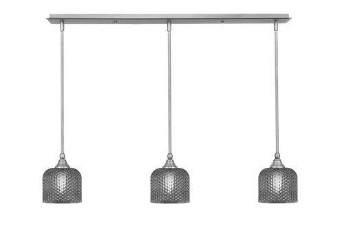 Stem Three Light Linear Pendalier in Brushed Nickel (200|36-BN-4612)
