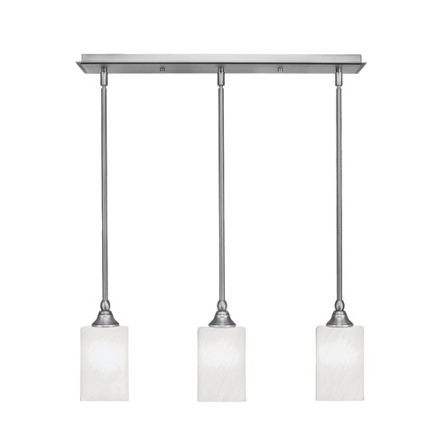 Stem Three Light Linear Pendalier in Brushed Nickel (200|25-BN-3001)