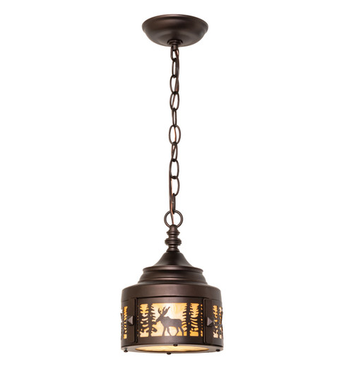 Moose At Dusk One Light Mini Pendant in Mahogany Bronze (57|276061)
