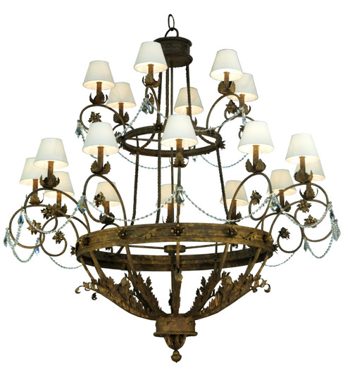 Antonia 18 Light Chandelier in Pompeii Gold (57|130459)