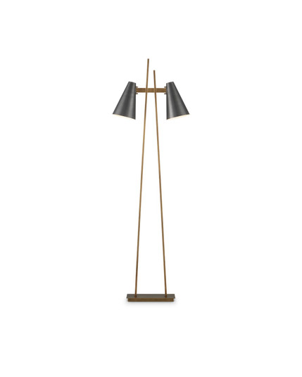 Duet Floor Lamp LED Floor Lamp in Oil Rubbed Bronze / Antique Brass (142|8000-0163)