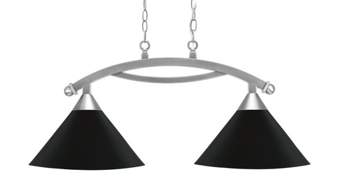Bow Two Light Island Pendant in Brushed Nickel (200|872-BN-420-MB)