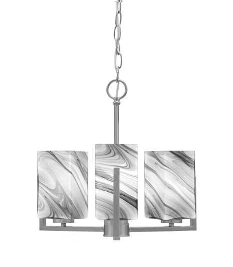 Atlas Three Light, Chandelier in Graphite (200|4503-GP-549)