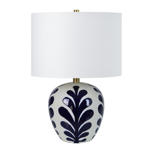 Darina One Light Table Lamp in Off-White & Navy (443|LPT1224)