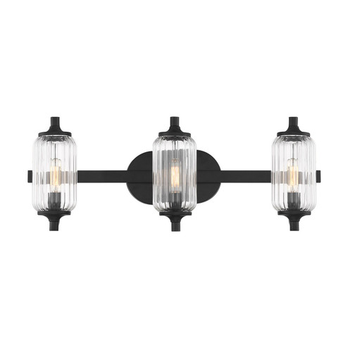 Holton Three Light Bathroom Vanity in Matte Black (51|8-3024-3-BK)