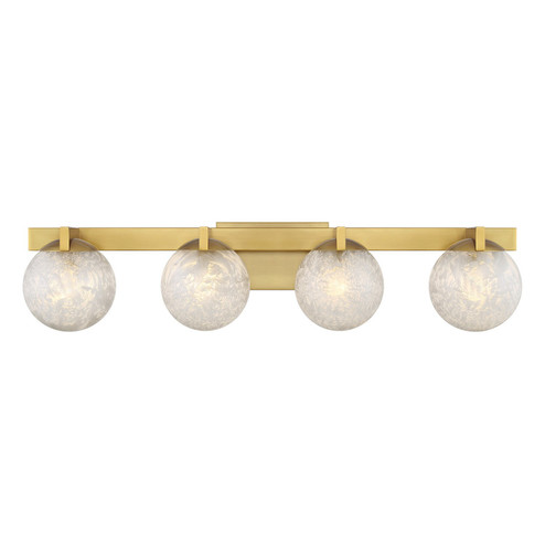 Darien Four Light Bathroom Vanity in Warm Brass (51|8-1017-4-322)