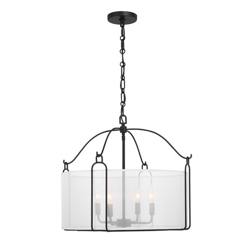Ashlay Four Light Pendant in Matte Black (51|7-1693-4-89)