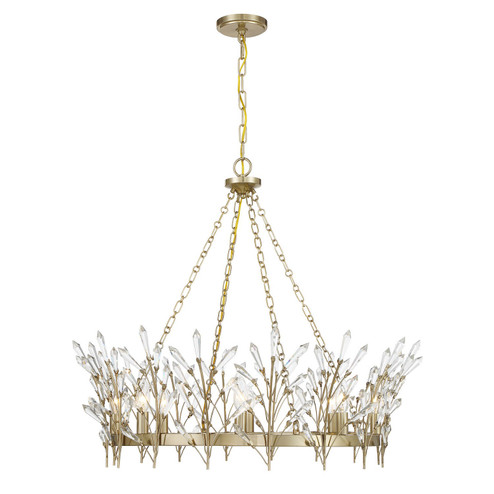 Orianna Eight Light Chandelier in Noble Brass (51|1-4074-8-127)