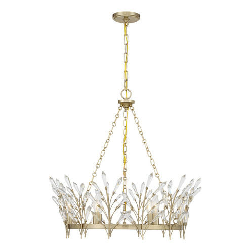 Orianna Six Light Chandelier in Noble Brass (51|1-4073-6-127)