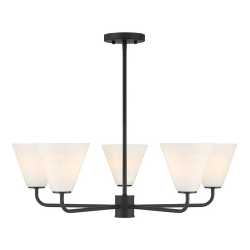 Blair Five Light Chandelier in Matte Black (51|1-4015-5-89)