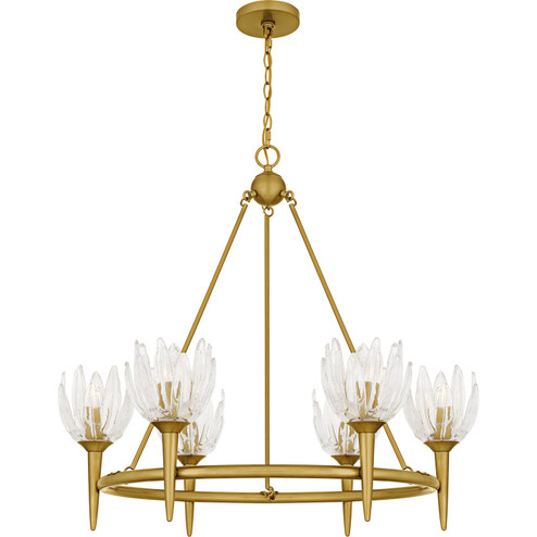 Shea Six Light Chandelier in Brushed Gold (10|SHA5032BRG)