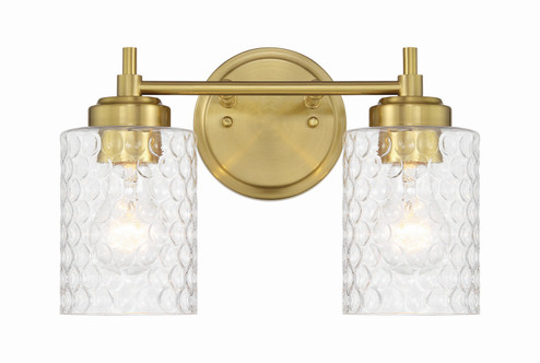 Claire Two Light Vanity in Satin Brass (46|60502-SB)