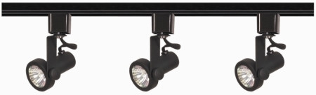 Track Lighting Kits Black Three Light Track Kit in Black (72|TK352)