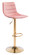 Prima Bar Chair in Pink, Gold (339|101454)